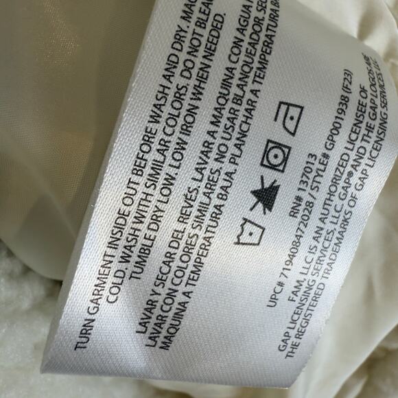 GAP women's Plus sz. 2X Sherpa Coat, warm cozy winter layering classic #SI-040 - Picture 8 of 10